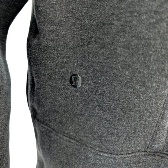 Lululemon City Bound Turtleneck Heathered Black Rel: 10/2016 Women's size 10 - Picture 6 of 12